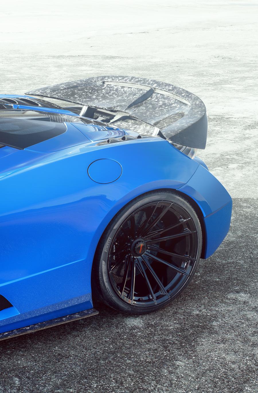 Детали экстерьера McLaren 720S Spider Spectacular N-Largo by Novitec Rosso on Vossen Wheels (MC2) 2020 года  (фото 9 из 15)